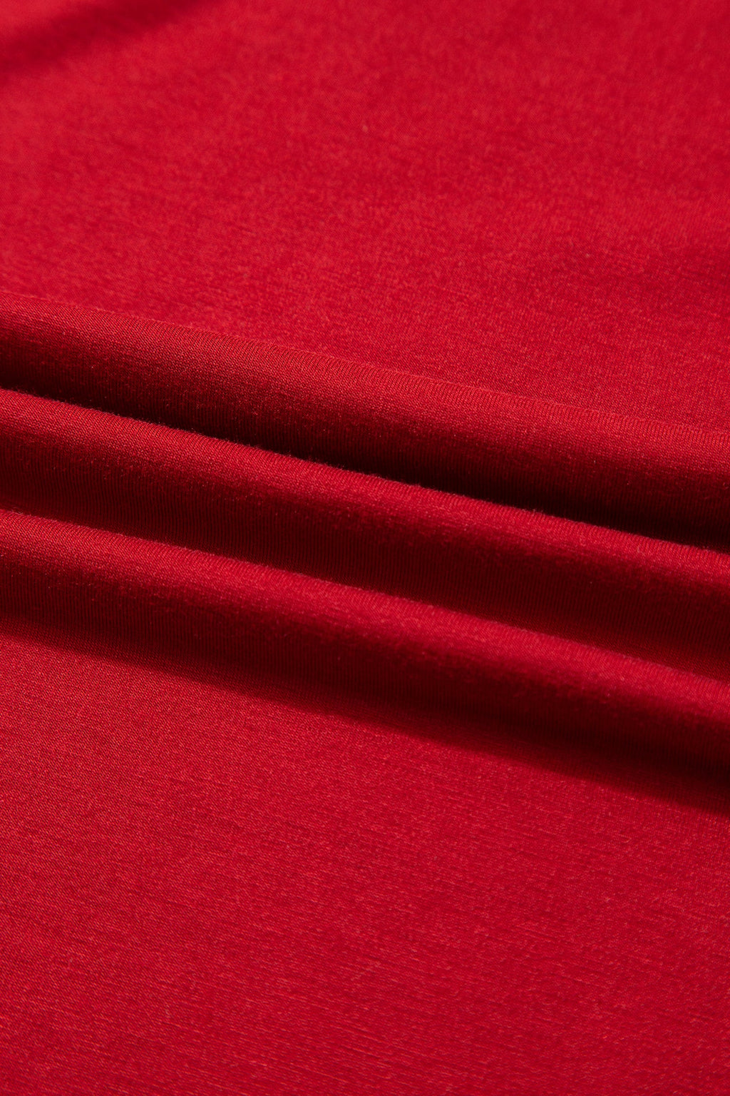 Bow Embroidered Pajama Set in racing red, alternate view