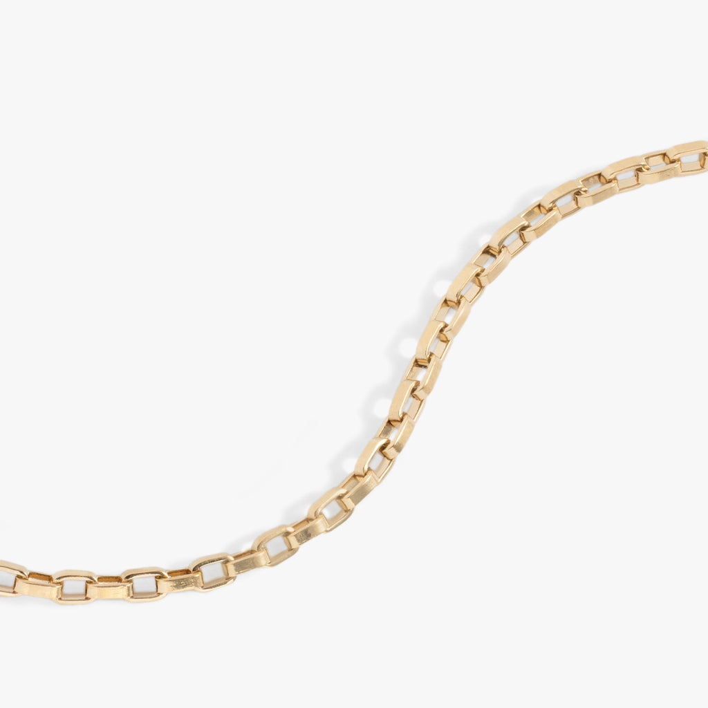 Everyday Box Link Chain Bracelet in Stainless Steel Silver