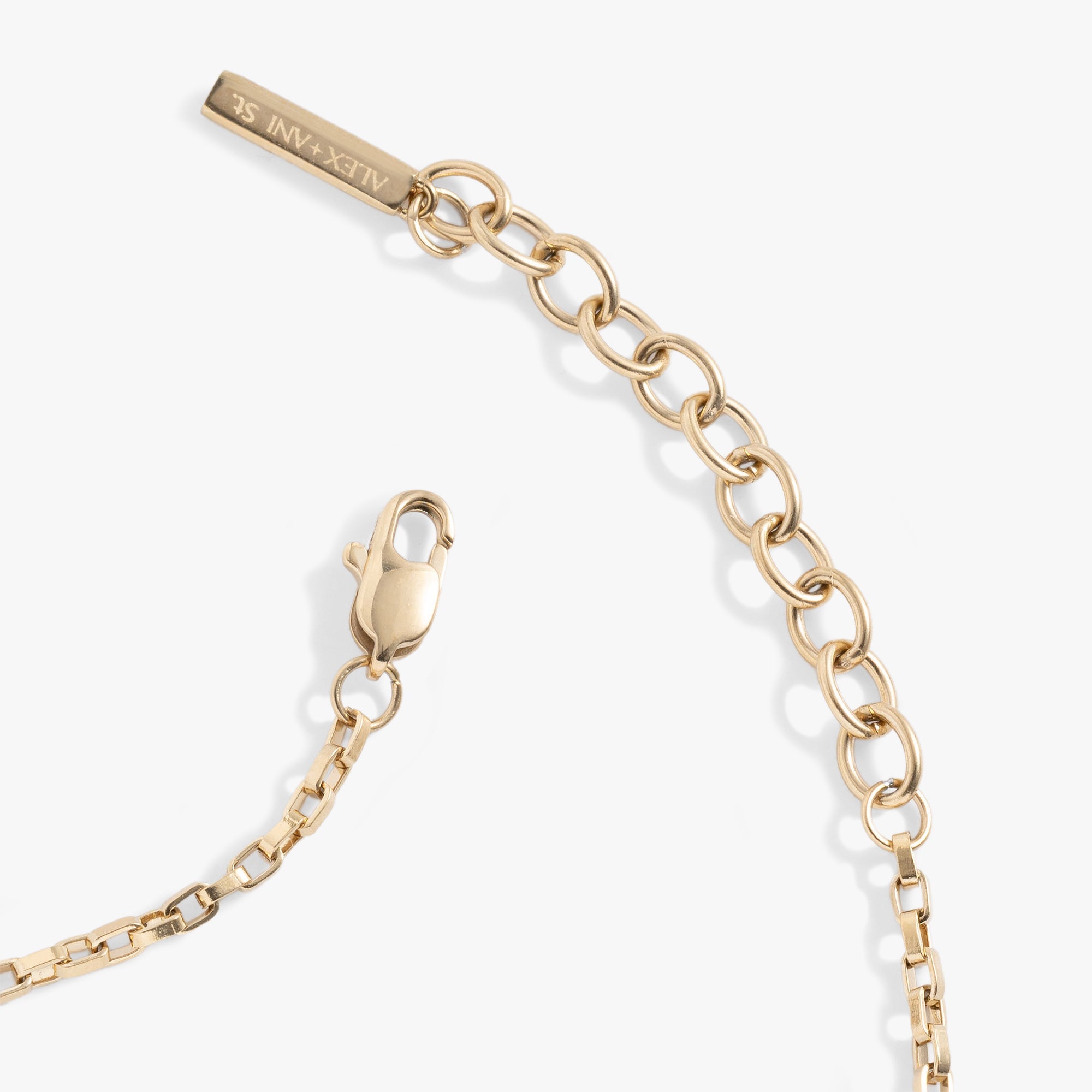 Everyday Box Link Chain Bracelet - styled stacked on wrist