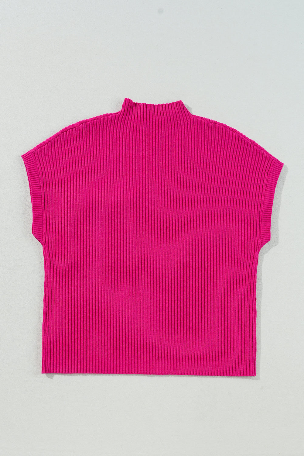 Ribbed Knit Patch Pocket Short Sleeve Top in multiple colors, lifestyle view