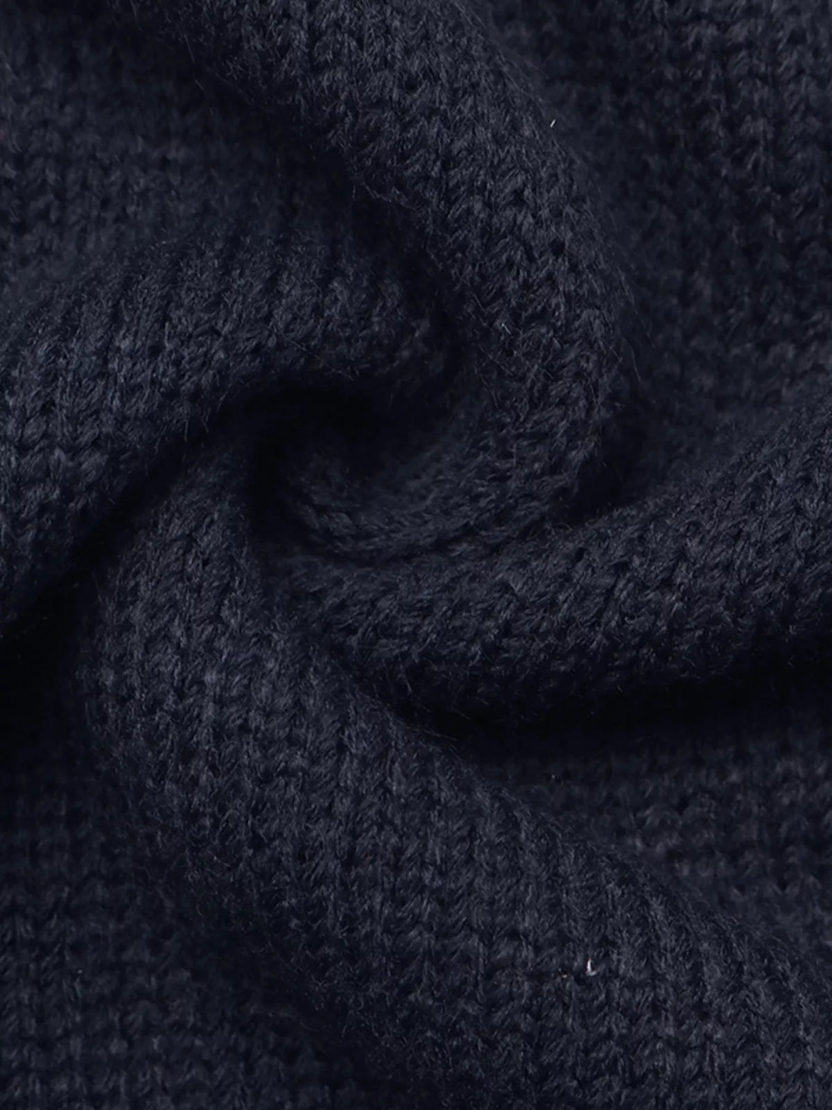 Swan drop shoulder sweater in navy, view 8