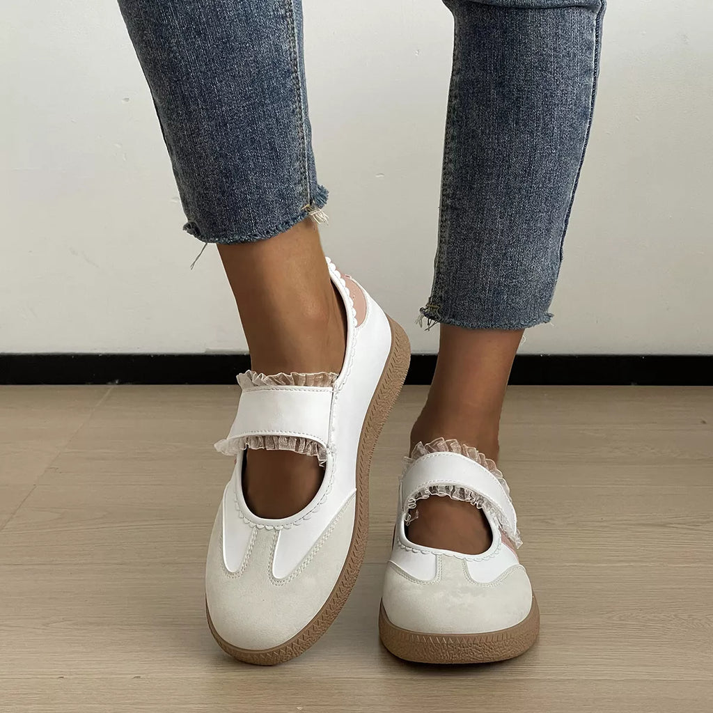 Round Toe Slip-Ons - round toe flat slip-on shoes, view 3