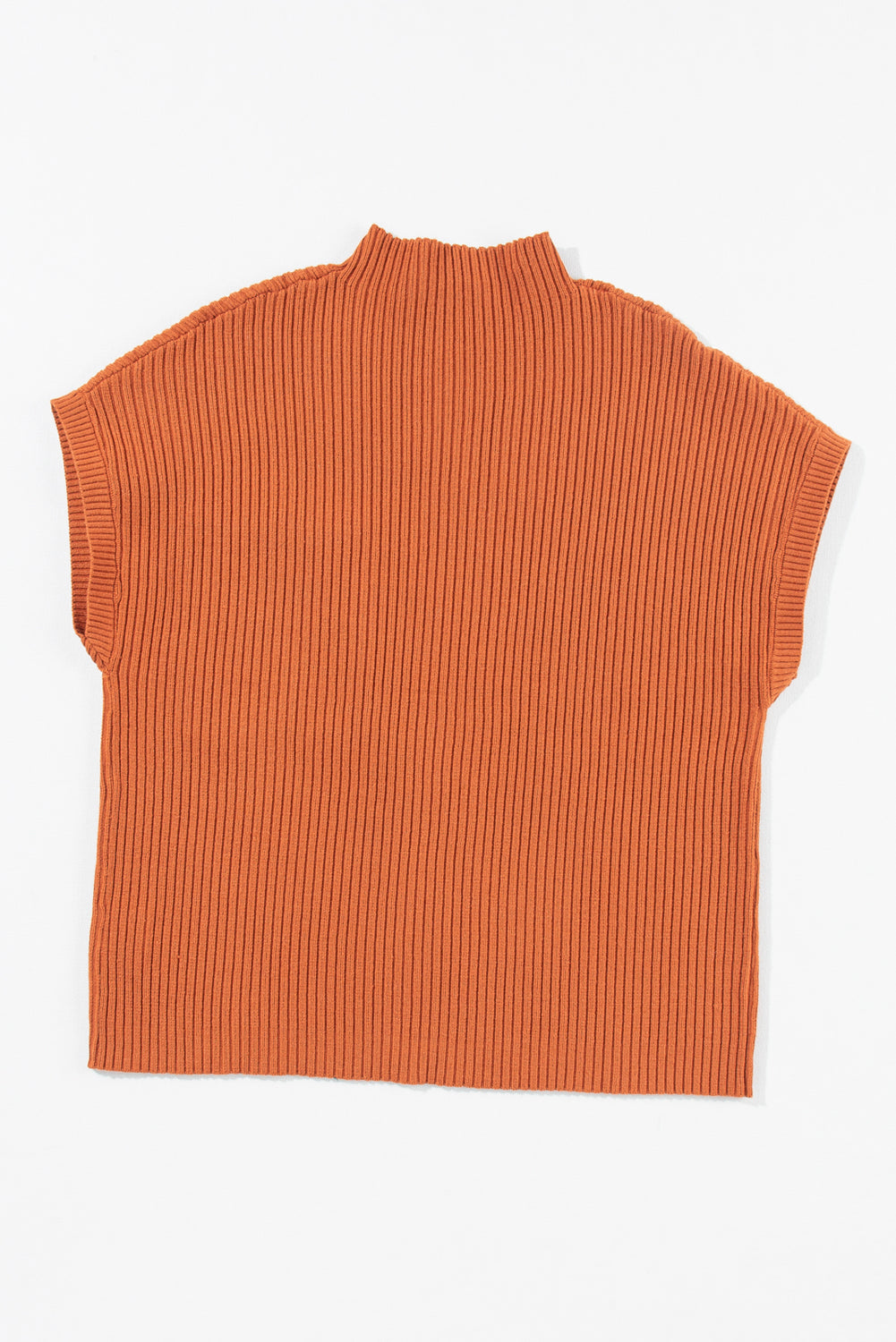 Ribbed Knit Patch Pocket Short Sleeve Top