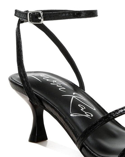 Deacon Strappy Kitten Heel