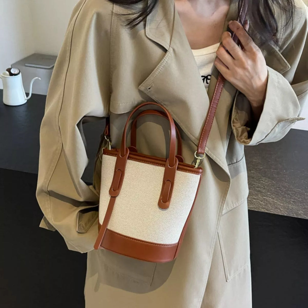 Canvas Bucket Crossbody Bag - canvas bucket crossbody bag, view 6