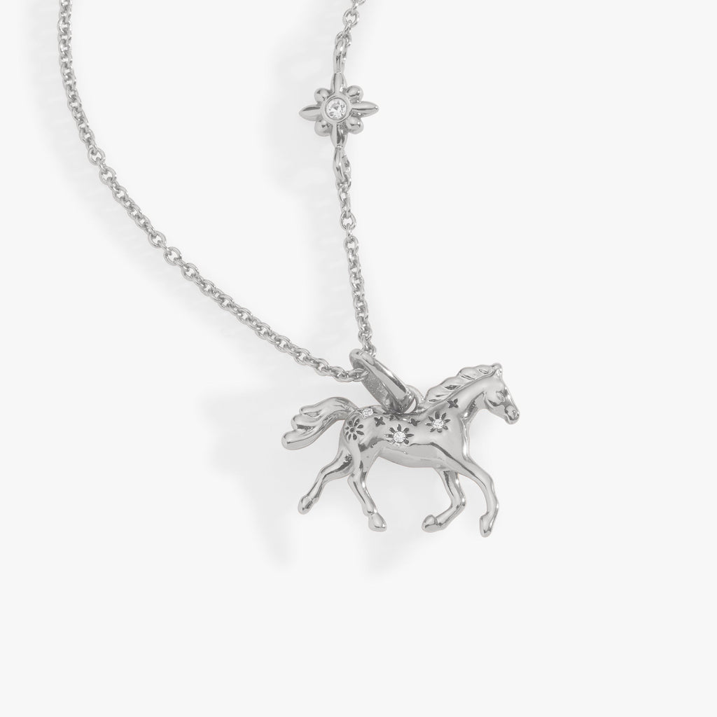 Horse Girl Pendant Necklace detail view