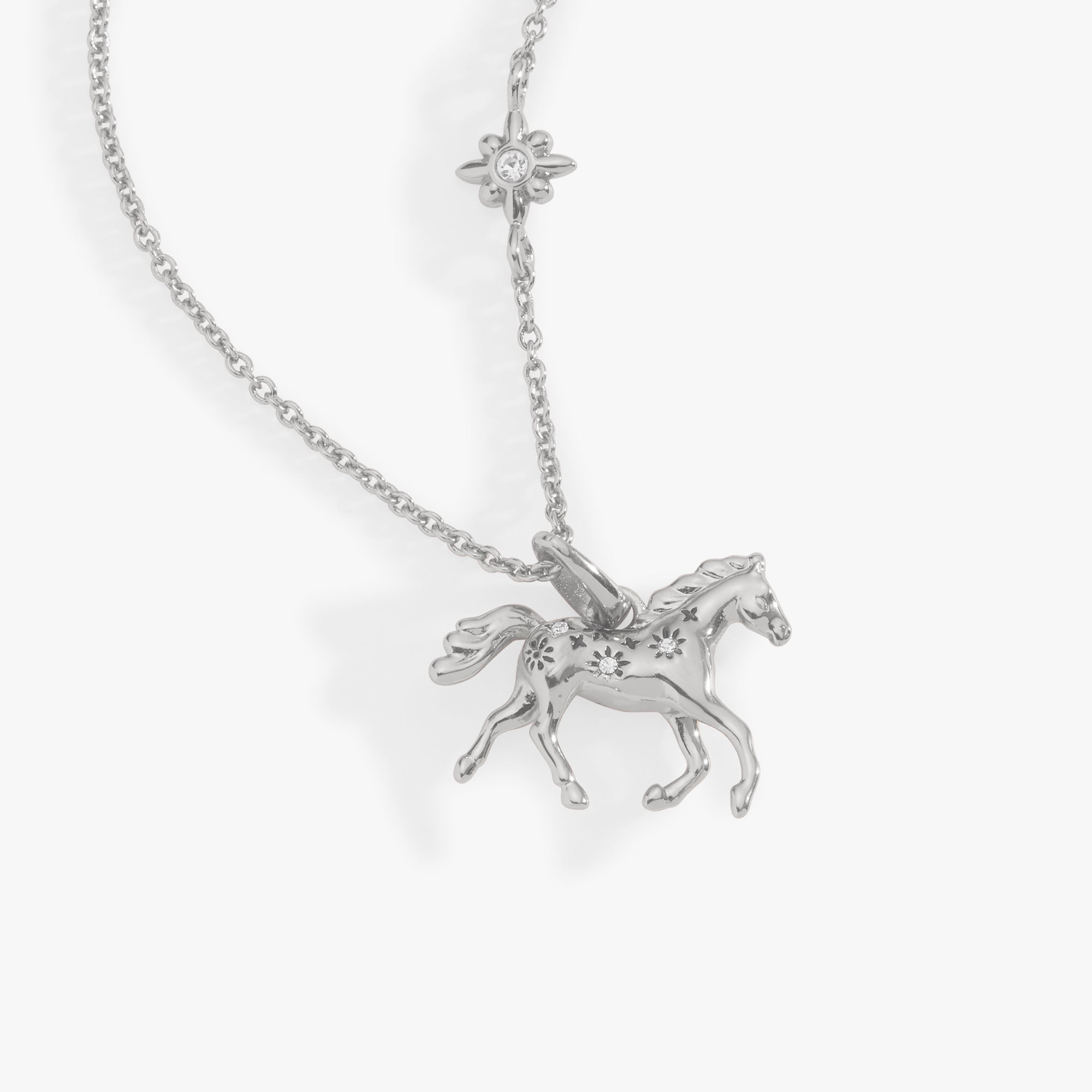 Horse Girl Pendant Necklace detail view