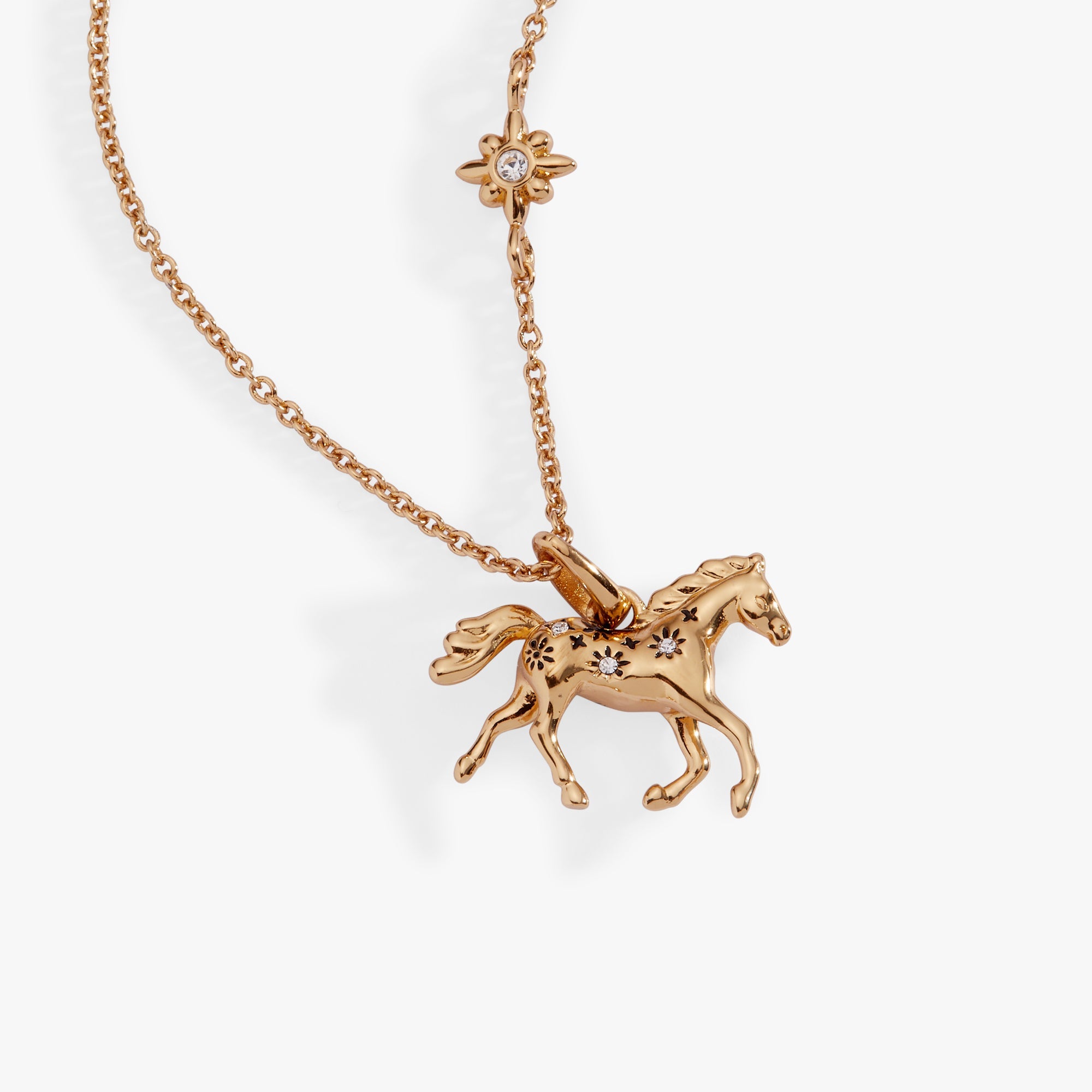 Horse Girl Pendant Necklace detail view