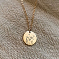 Poppy Necklace - floral collection layering necklace, view 1