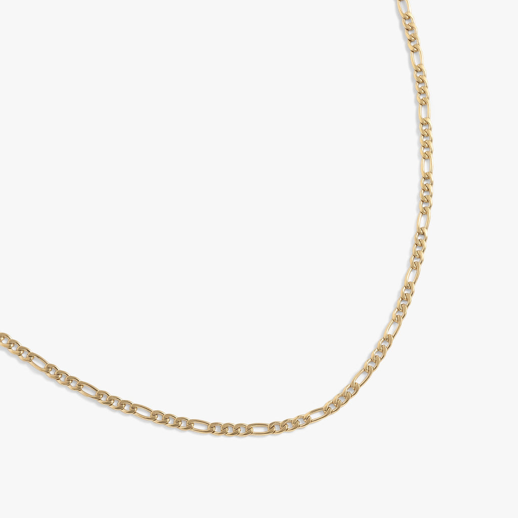 Figaro Charm and Layering Necklace in Stainless Steel Silver