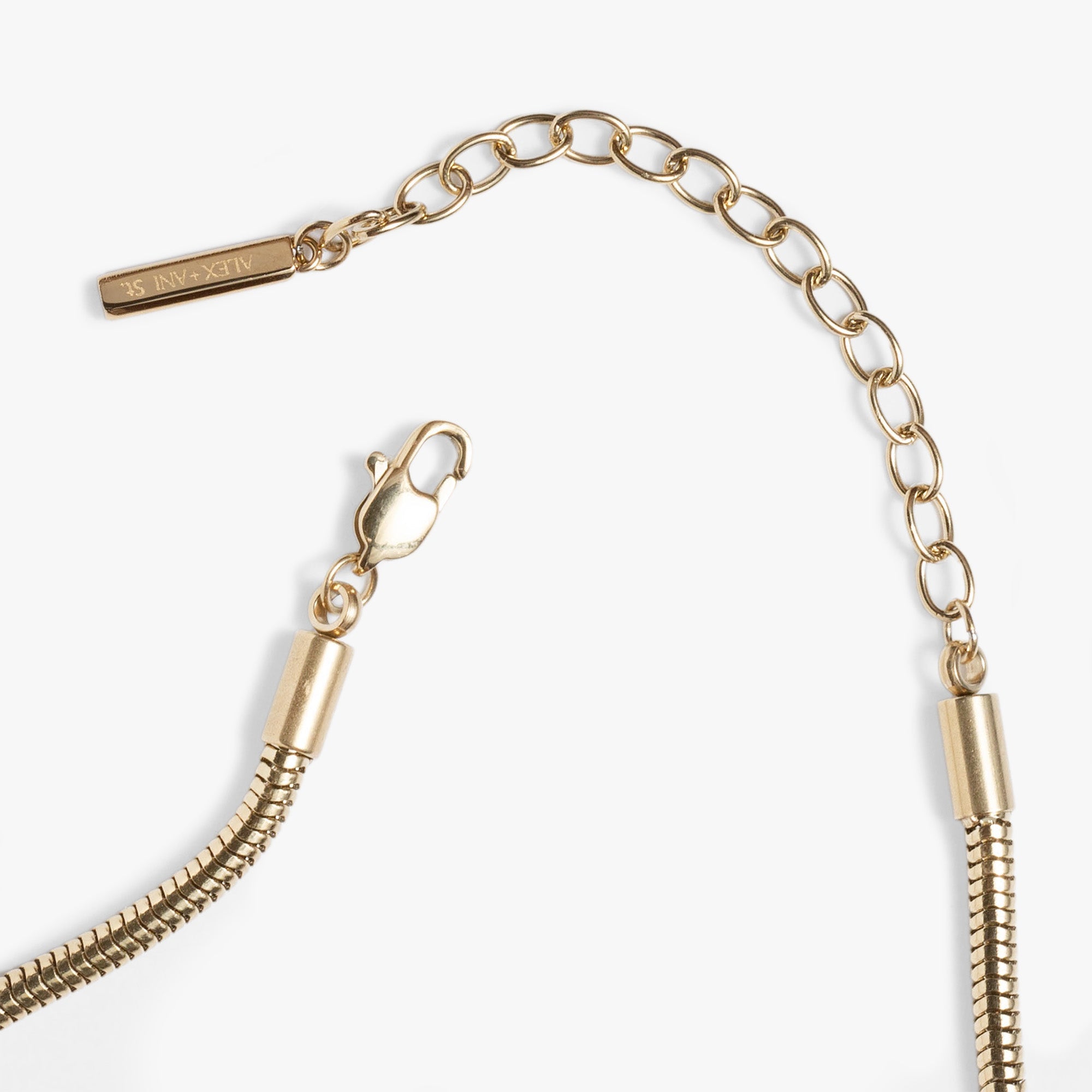 Round Herringbone Charm and Layering Necklace - layered with other necklaces