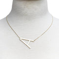Monogram Collection Initial Necklace - styled on model