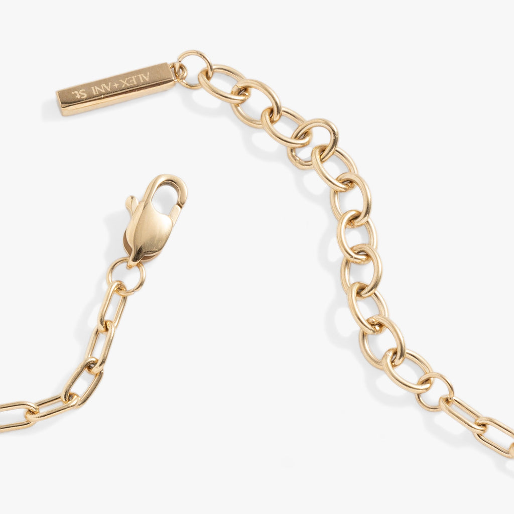 Everyday Paperclip Chain Bracelet - styled stacked on wrist