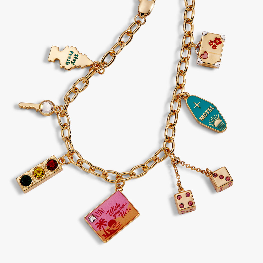 Road Trip Multi-Charm Bracelet - styled on wrist