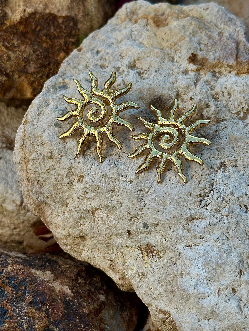 Solstice Earrings - side profile view