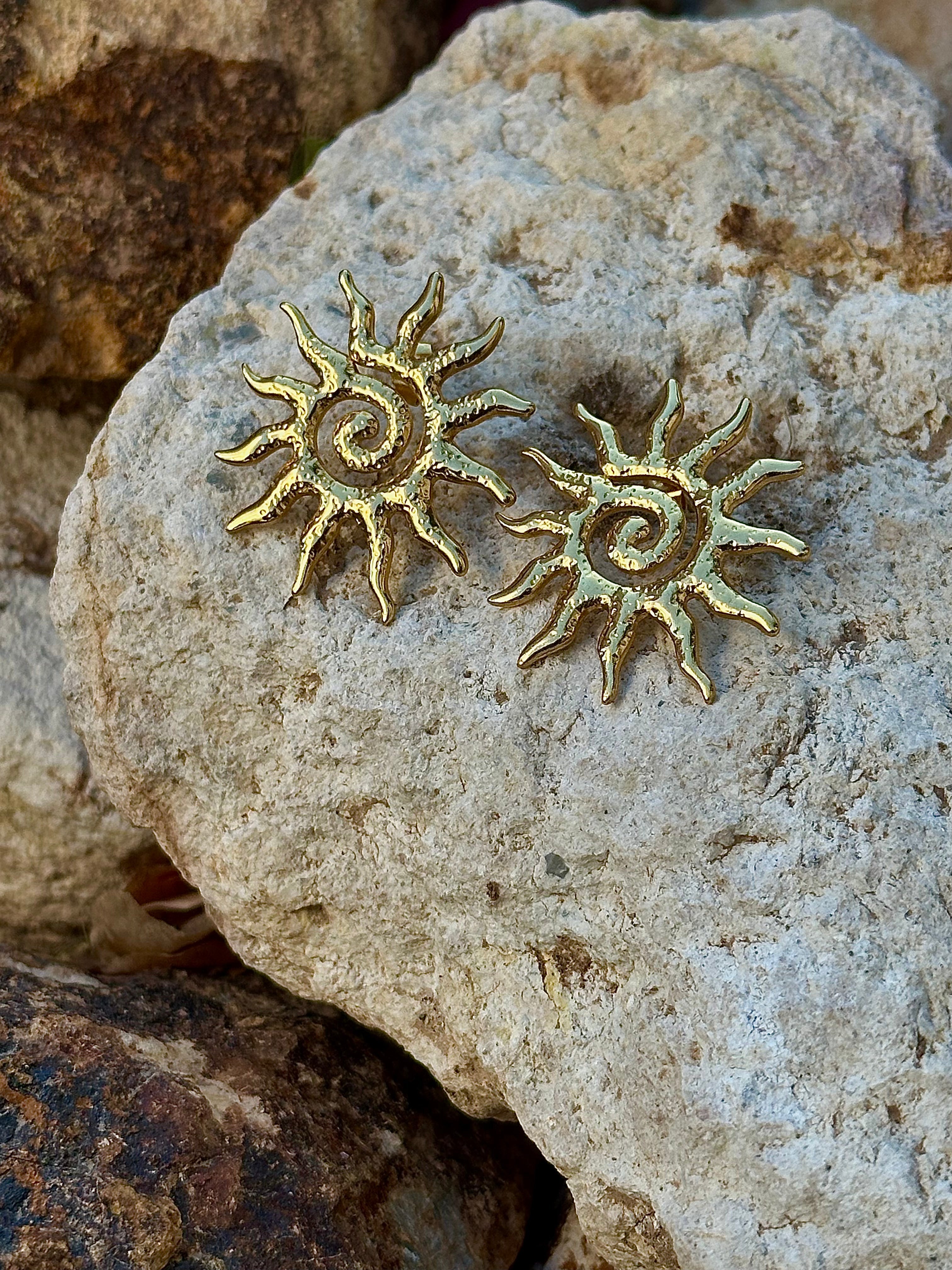 Solstice Earrings - side profile view